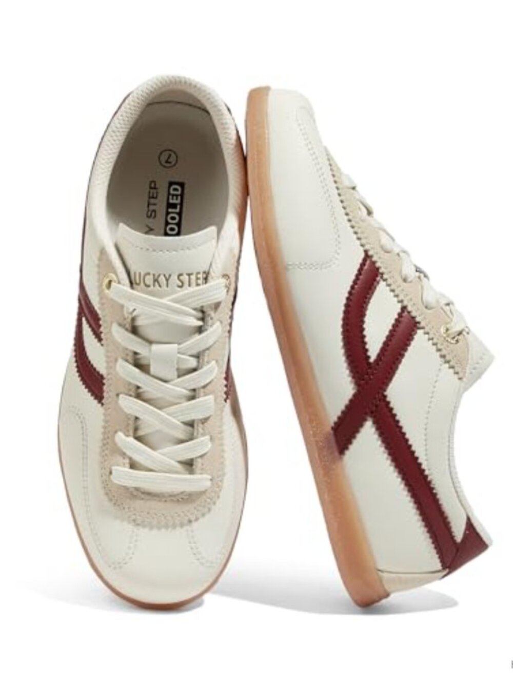 Women Classic Retro Cow Suede Faux Leather Fashion Sneakers Thin Sole Slip
